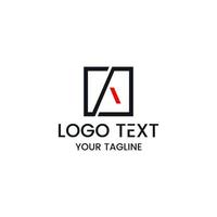 bokstaven en logotyp design vektorillustration isolerad på vit bakgrund vektor