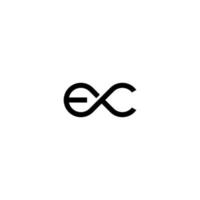 första ec logotyp vektor illustration isolerade bakgrund