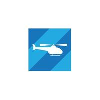 Hubschrauber-Logo-Vektor-Illustration-Design-Vorlage vektor