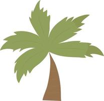 Palmen mit Schatten, isoliert auf weiss. Vektor-Illustration vektor