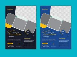 Reise-Business-Flyer-Template-Design vektor