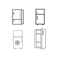 kylskåp ikon vektor illustration formgivningsmall