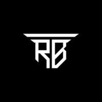 rb brev logotyp kreativ design med vektorgrafik vektor
