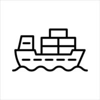 fartyg ikon vektor formgivningsmall