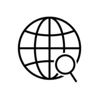 globe ikon vektor formgivningsmall enkel och ren