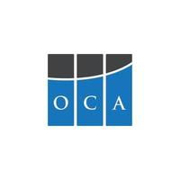 oca brev logotyp design på vit bakgrund. oca kreativa initialer brev logotyp koncept. oca bokstavsdesign. vektor