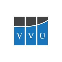 vvu-Brief-Logo-Design auf weißem Hintergrund. vvu kreative Initialen schreiben Logo-Konzept. vvu Briefgestaltung. vektor