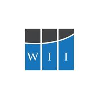 wii brev logotyp design på vit bakgrund. wii kreativa initialer bokstav logotyp koncept. wii-bokstavsdesign. vektor