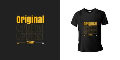 original typografi t-shirt mall vektor