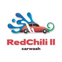 Red Chili Car Wash II-Logo vektor