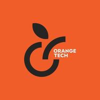 orange Logo-Konzept vektor