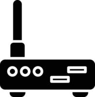 Router-Glyphe-Symbol vektor