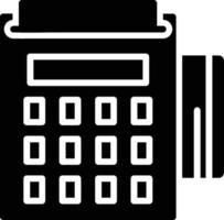 POS-Terminal-Glyphensymbol vektor