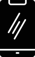 Symbol für mobile Glyphe vektor
