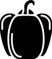 Symbol für rote Paprika-Glyphe vektor