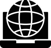 weltweites Glyphen-Symbol vektor