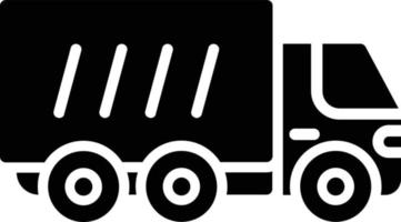 LKW-Glyphe-Symbol vektor