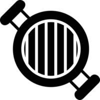 Glyphen-Symbol für Fischgrill vektor