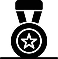 Medaillen-Glyphe-Symbol vektor