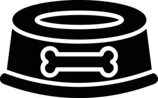 Tierfutter-Glyphe-Symbol vektor