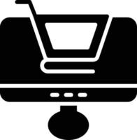 E-Commerce-Glyphensymbol vektor