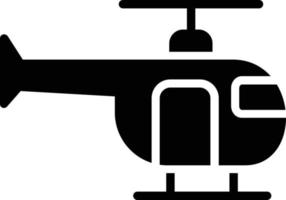 helikopter glyfikon vektor