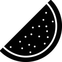 Wassermelonen-Glyphe-Symbol vektor
