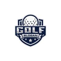 Golf-Emblem-Logo-Design-Vektor vektor