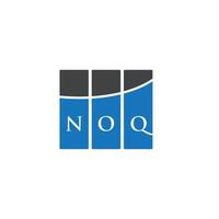 noq brev logotyp design på vit bakgrund. noq kreativa initialer bokstavslogotyp koncept. noq bokstavsdesign. vektor