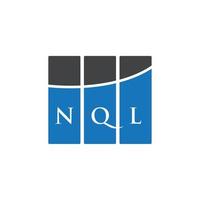 nql-Brief-Logo-Design auf weißem Hintergrund. nql kreative Initialen schreiben Logo-Konzept. nql Briefgestaltung. vektor