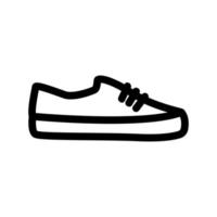 sneakers ikon vektor. isolerade kontur symbol illustration vektor