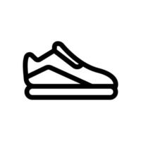 sneakers ikon vektor. isolerade kontur symbol illustration vektor