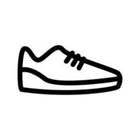 Symbolvektor für Turnschuhe. isolierte kontursymbolillustration vektor