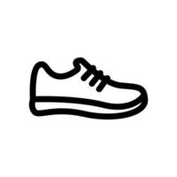 Symbolvektor für Turnschuhe. isolierte kontursymbolillustration vektor