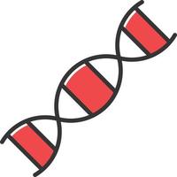 DNA-gefülltes Symbol vektor