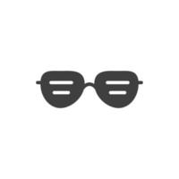 Vektorzeichen des Brillensymbols ist auf einem weißen Hintergrund isoliert. Farbe des Brillensymbols editierbar. vektor