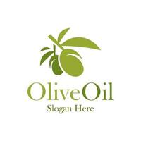 Olive-Logo-Design-Vorlage. Oliven-Logo-Konzeptvektor. kreatives Symbolsymbol vektor