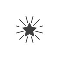 Vektorzeichen des Sternschnuppensymbols ist auf einem weißen Hintergrund isoliert. Farbe des Sternschnuppensymbols editierbar. vektor