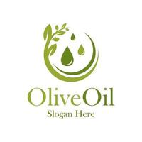 Olive-Logo-Design-Vorlage. Oliven-Logo-Konzeptvektor. kreatives Symbolsymbol vektor