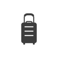 Vektorzeichen des Reisetaschensymbols ist auf einem weißen Hintergrund isoliert. Farbe des Reisetaschensymbols editierbar. vektor