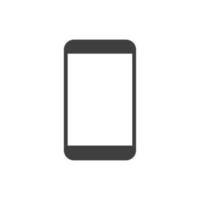 Das Vektorzeichen des Smartphone-Symbols ist auf einem weißen Hintergrund isoliert. Farbe des Smartphone-Symbols editierbar. vektor