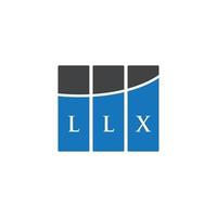 llx brev logotyp design på vit bakgrund. llx kreativa initialer bokstavslogotyp koncept. llx bokstavsdesign. vektor