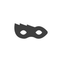 vektortecken för den anonyma masksymbolen är isolerad på en vit bakgrund. anonym mask ikon färg redigerbar. vektor