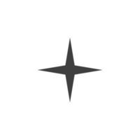 Vektorzeichen des Sternsymbols ist auf einem weißen Hintergrund isoliert. Sternsymbolfarbe editierbar. vektor