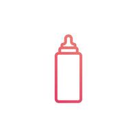 Milchflasche Baby Vektor für Website-Symbol-Icon-Präsentation