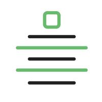 Layouts Linie grünes und schwarzes Symbol vektor