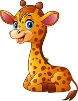 Cartoon-Baby-Giraffe vektor