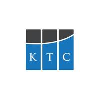 ktc brev logotyp design på vit bakgrund. ktc kreativa initialer brev logotyp koncept. ktc bokstavsdesign. vektor