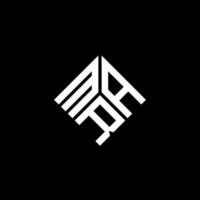 MRA-Brief-Logo-Design auf schwarzem Hintergrund. mra kreative Initialen schreiben Logo-Konzept. mra Briefgestaltung. vektor