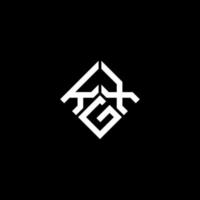 kgx-Buchstaben-Logo-Design auf schwarzem Hintergrund. kgx kreatives Initialen-Buchstaben-Logo-Konzept. kgx Briefdesign. vektor